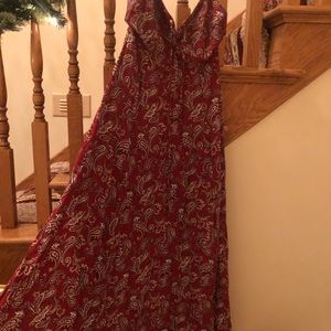 Paisley patterned maxi dress